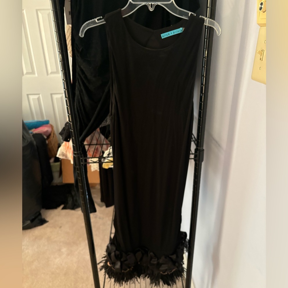 Alice&Olivia feather dress